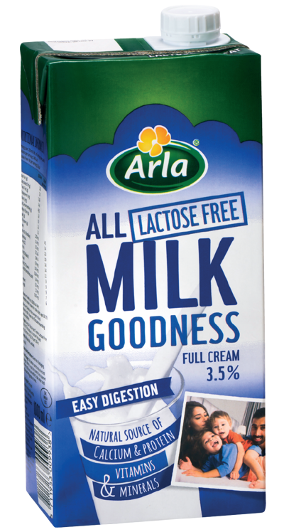 UHT Lactose free whole milk 3,5%