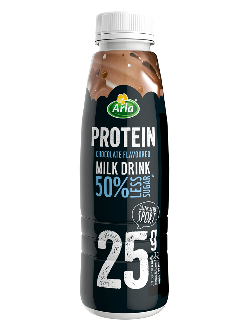 Arla Chocolate milk drink with protein, less sugar