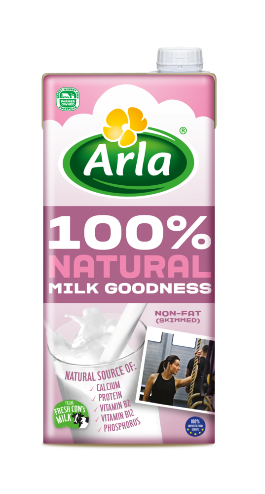 Arla 100% Natural Milk Goodness Non-Fat 1 liter